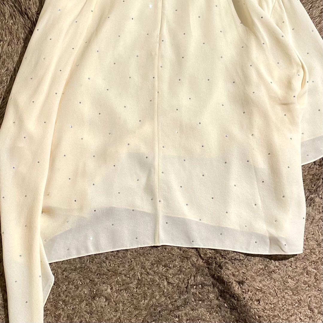 現行未使用級✨ セリーヌ CELINE アシンメトリーブラウス ラインストーン