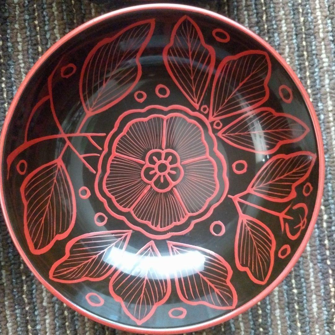 吉野塗　木製漆器　蓋付椀／汁椀／煮物椀　４客セット