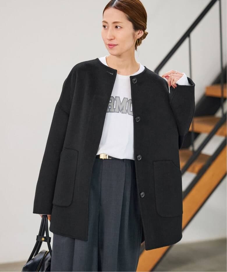 【新品・タグ付き】FRAMEWORKのハミルトンリバークルーネックコート