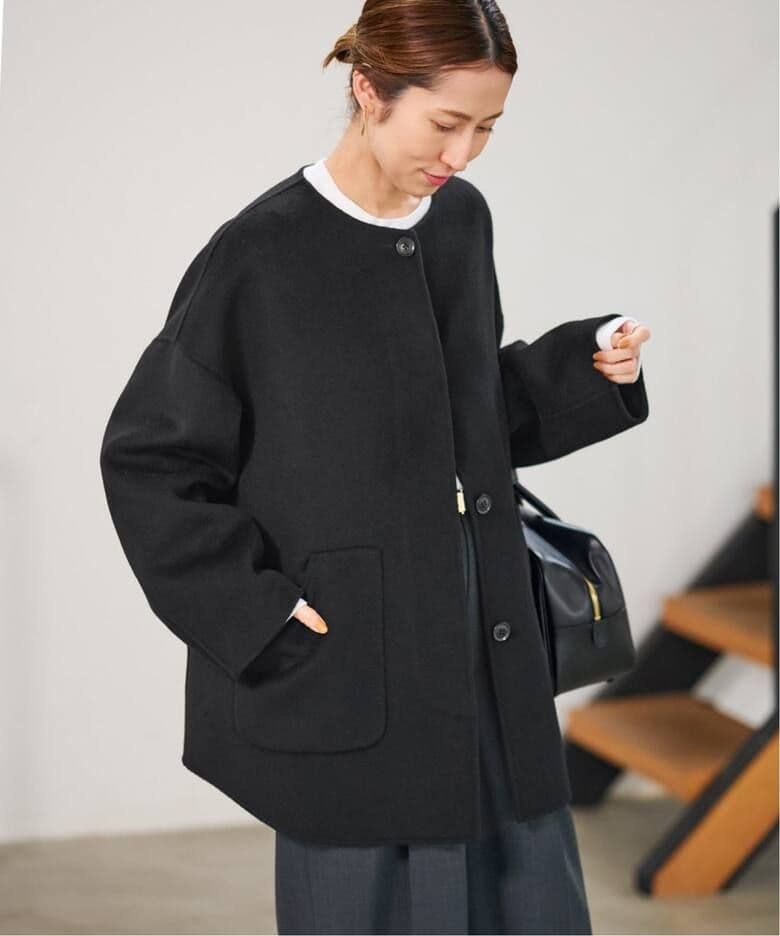 【新品・タグ付き】FRAMEWORKのハミルトンリバークルーネックコート