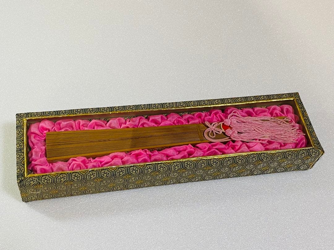 中国 木製 扇子 新品 未使用