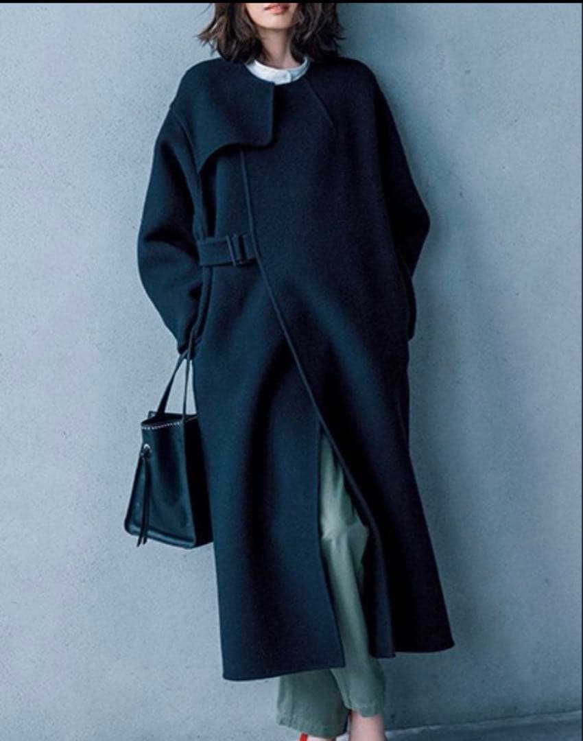 HYKE ダブルフェイス　トレンチコート　ロングコート　アローズ　バーニーズ