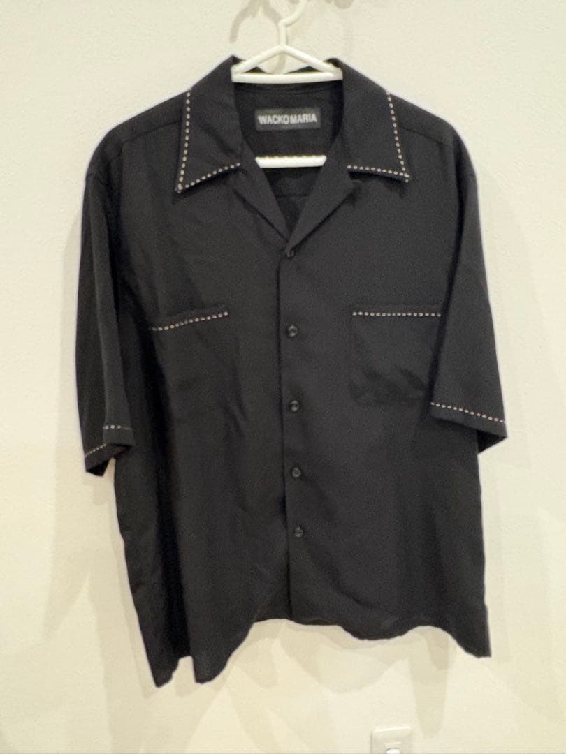 【未使用】WACKO MARIA 50's オープンカラーシャツ ブラックM