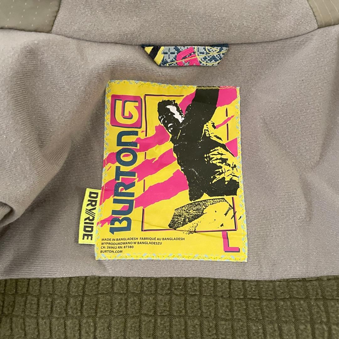 Burtonバートンスキーウェアスノーボードジャケットパーカーフード付青水色茶色