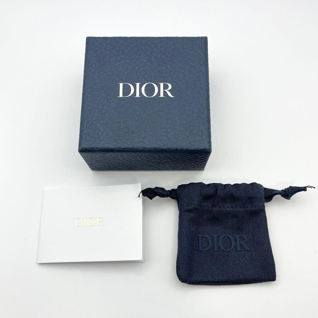 ディオール　片耳ピアス　CDアイコン　クリスタル　Ag925　シルバー　メンズ