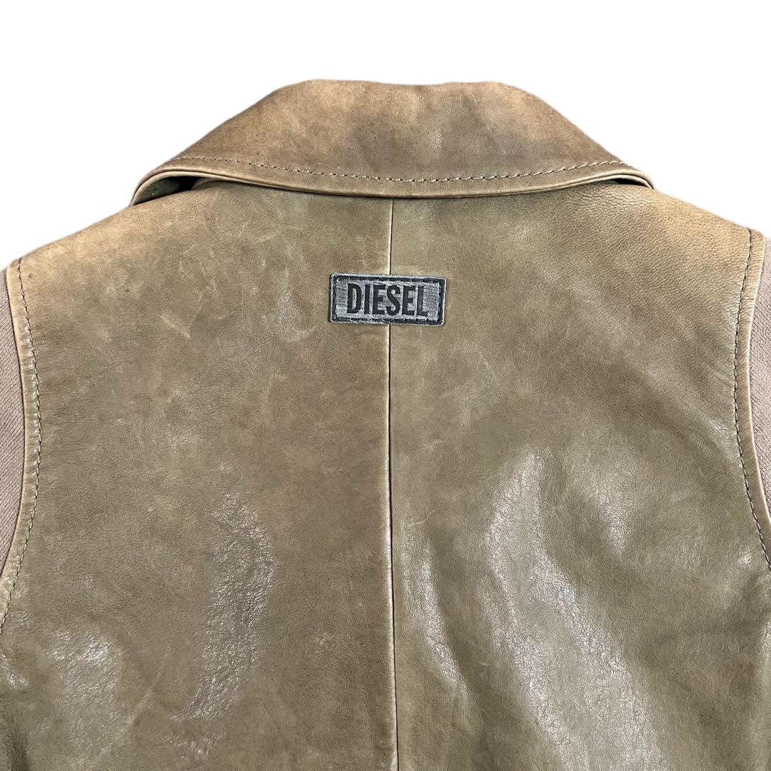 DIESEL ディーゼル　オリーブグリーン ジャケット　ライダース