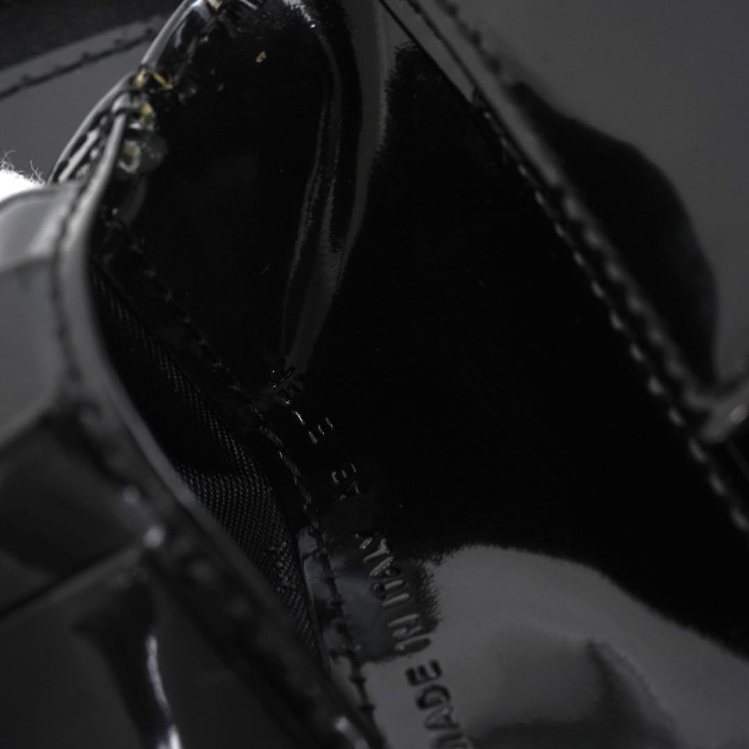 極上美品　BVLGARI ブルガリ　二つ折り　ロゴマニア　キャンバス×レザー　黒