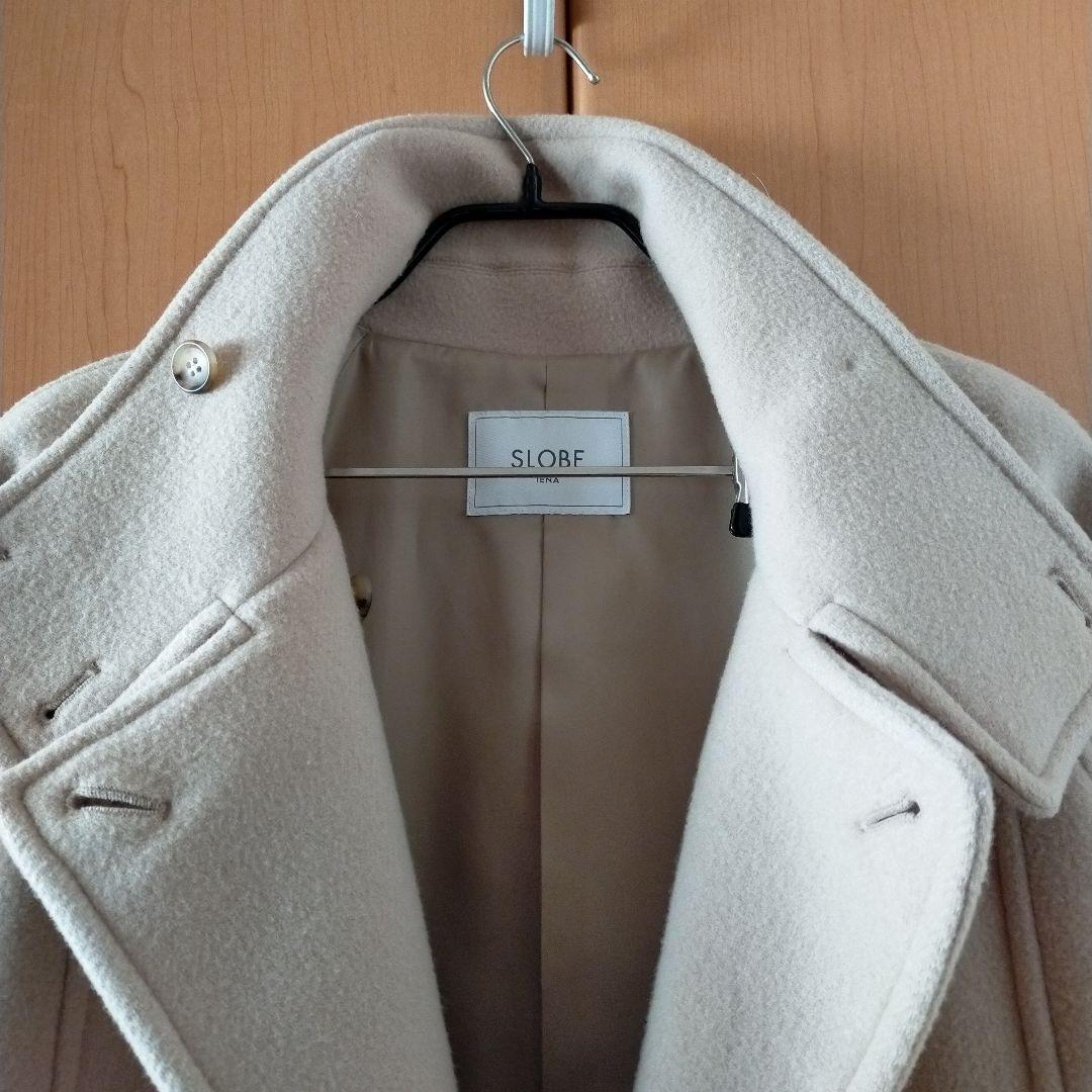 SLOBE IENA スタンドコクーンコート　38 ベージュ