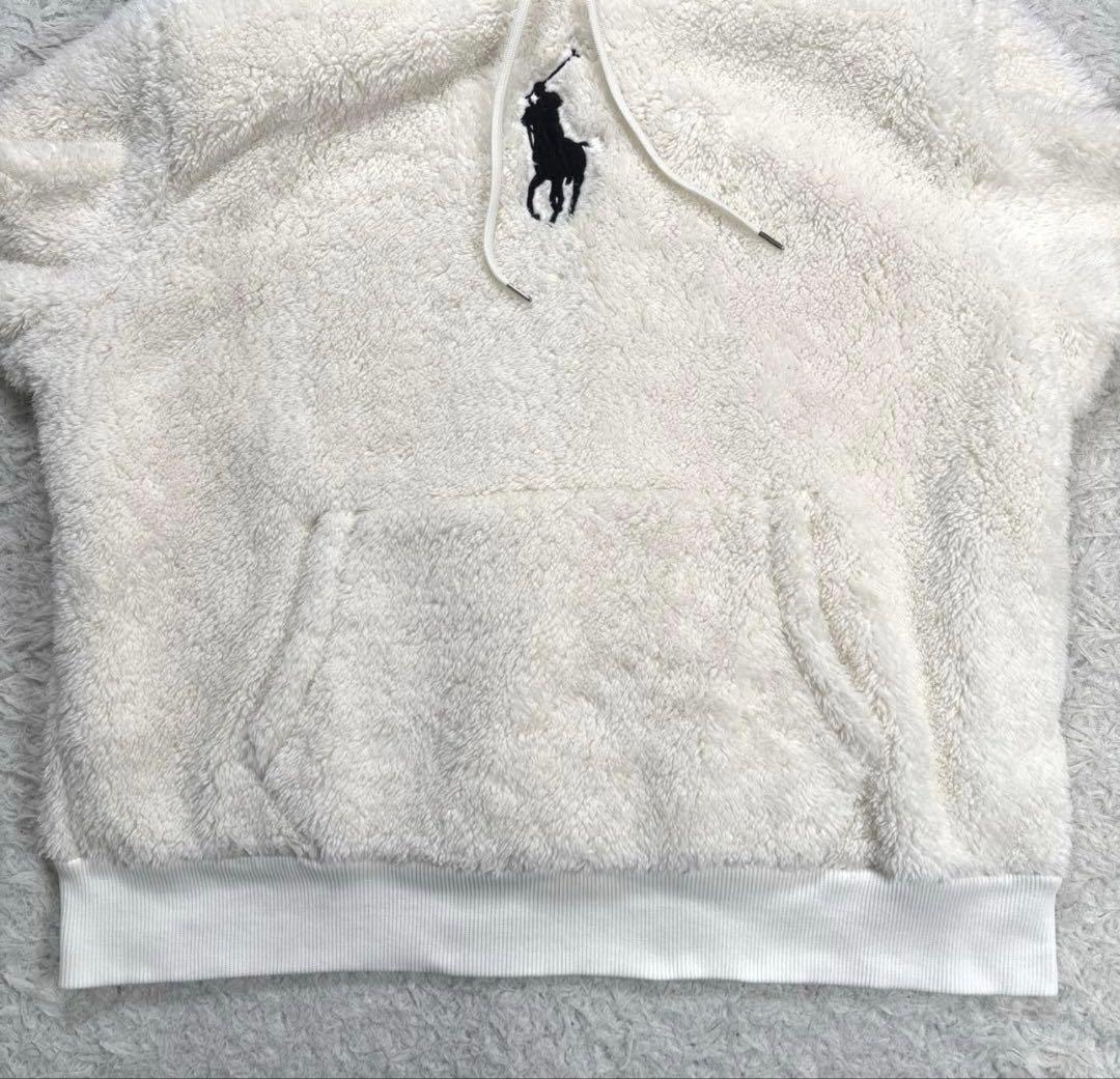 ✨美品・XL✨ラルフローレン　ボアパーカー　プルオーバー　ビッグポニー刺繍　現行