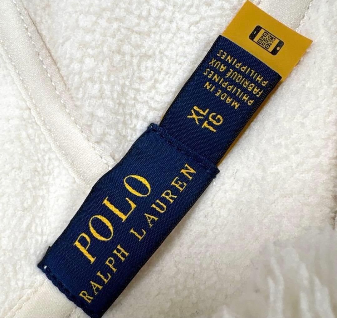 ✨美品・XL✨ラルフローレン　ボアパーカー　プルオーバー　ビッグポニー刺繍　現行