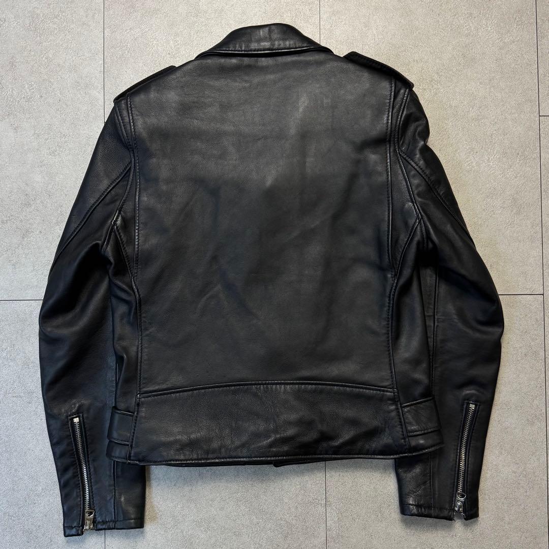 Schott レディースワンスター黒Sラムレザーライダースジャケット213uｗ