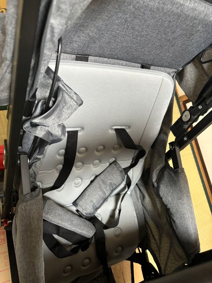 2人乗りベビーカー （レインカバー付き）