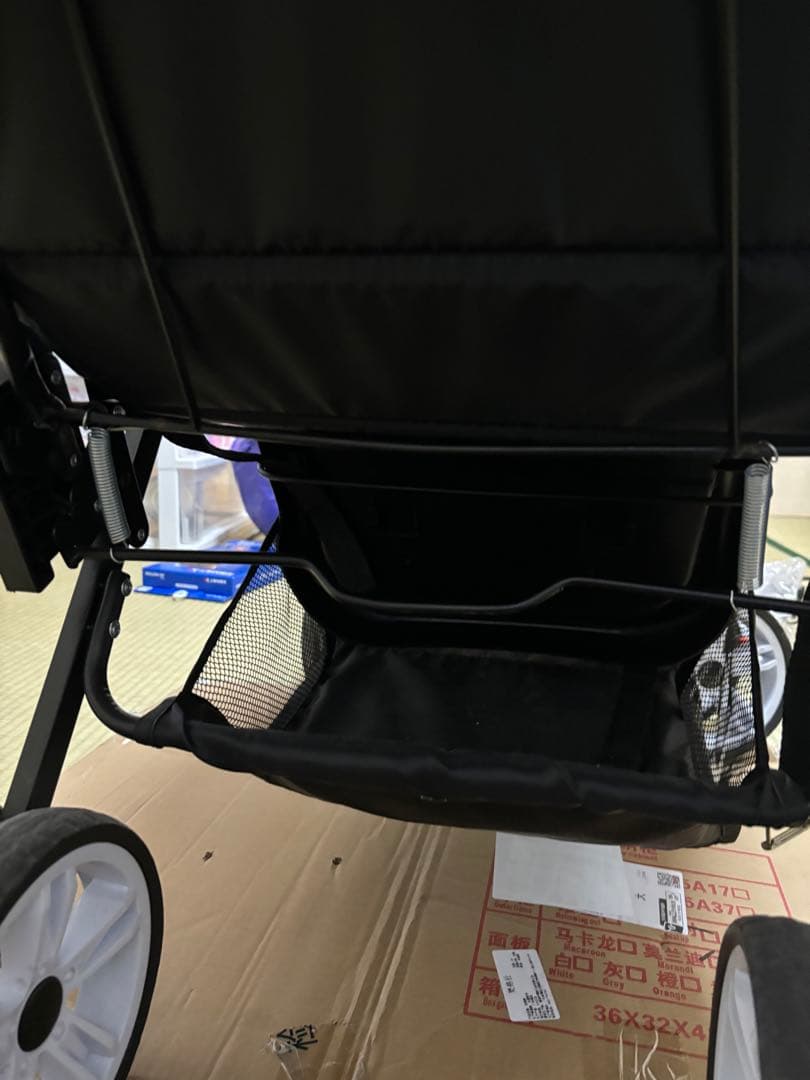 2人乗りベビーカー （レインカバー付き）