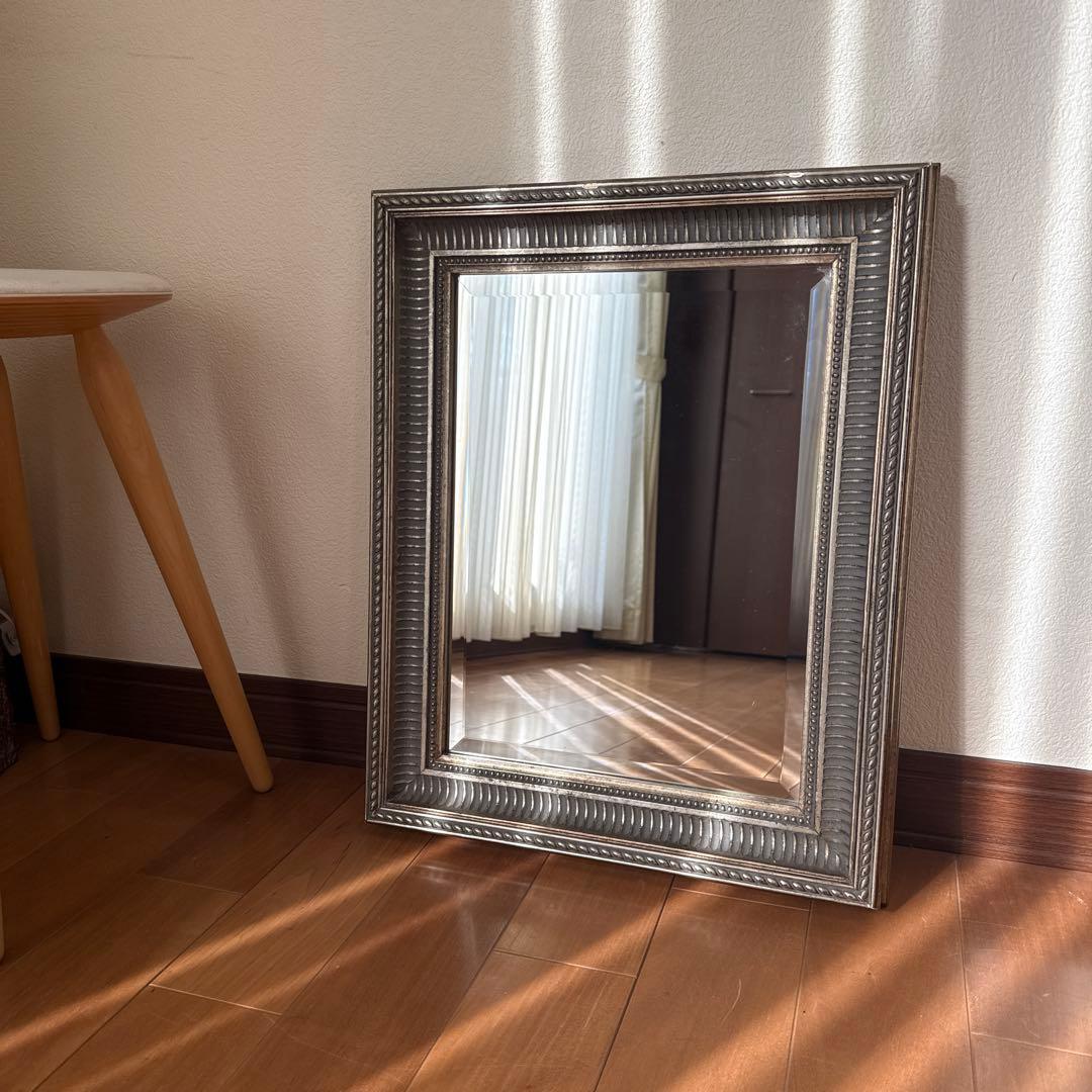 アンティーク調　ミラー 長方形　中型
