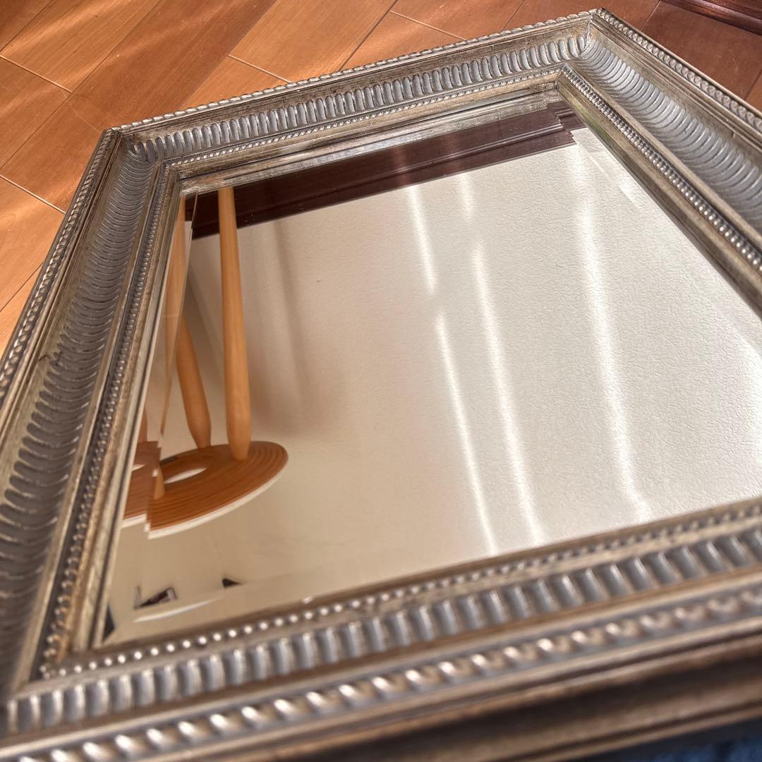 アンティーク調　ミラー 長方形　中型