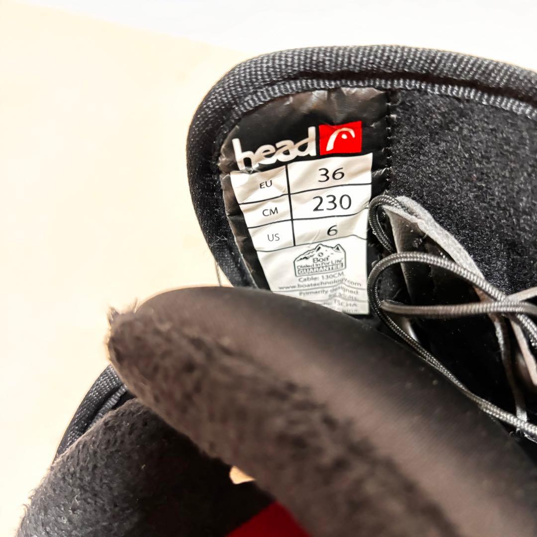 ヘッド　HEADスノーボードブーツ BOA 23cm ボア スノボ 黒