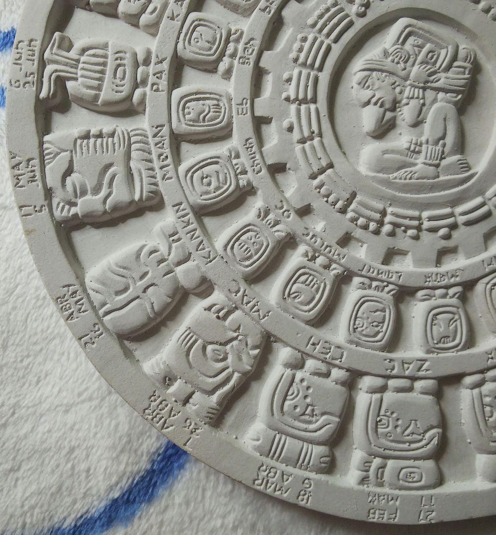 マヤ暦、アステカ、カレンダー、壁掛け、民芸品、彫刻