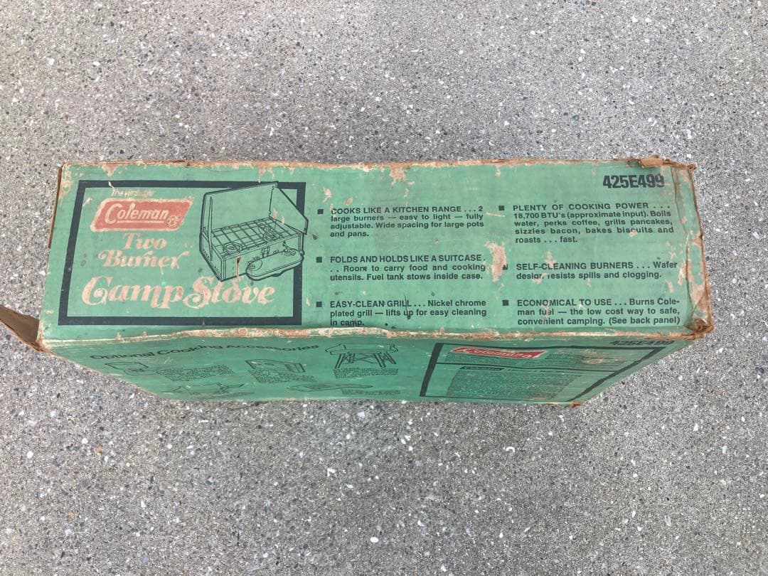 【ビンテージ】 コールマン ツーバーナーキャンプストーブ 425E499