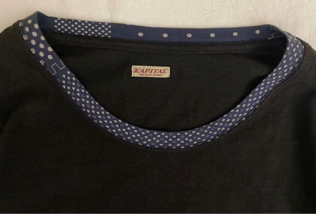 KAPITAL キャピタル バンダナ パッチワーク カットソー ロンT