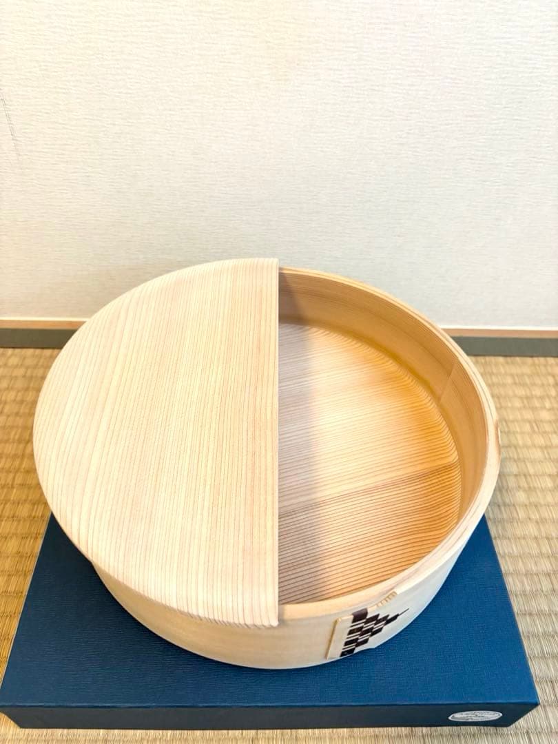 【新品未使用】柴田慶信商店　飯切　曲げわっぱ おひつ　杉　八寸