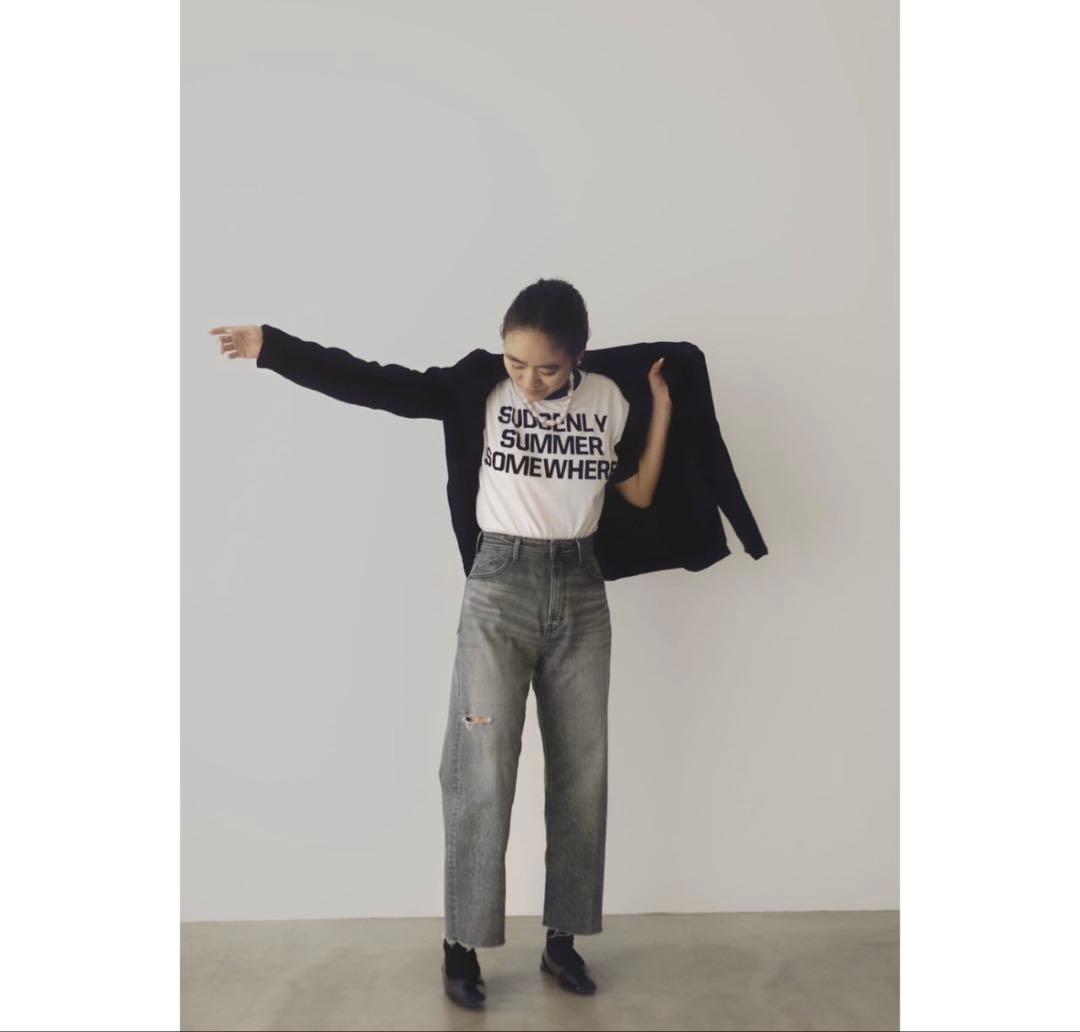 YANUK新品未使用ヤヌーク金子綾　ストレートデニム　グレー美脚定価34100円