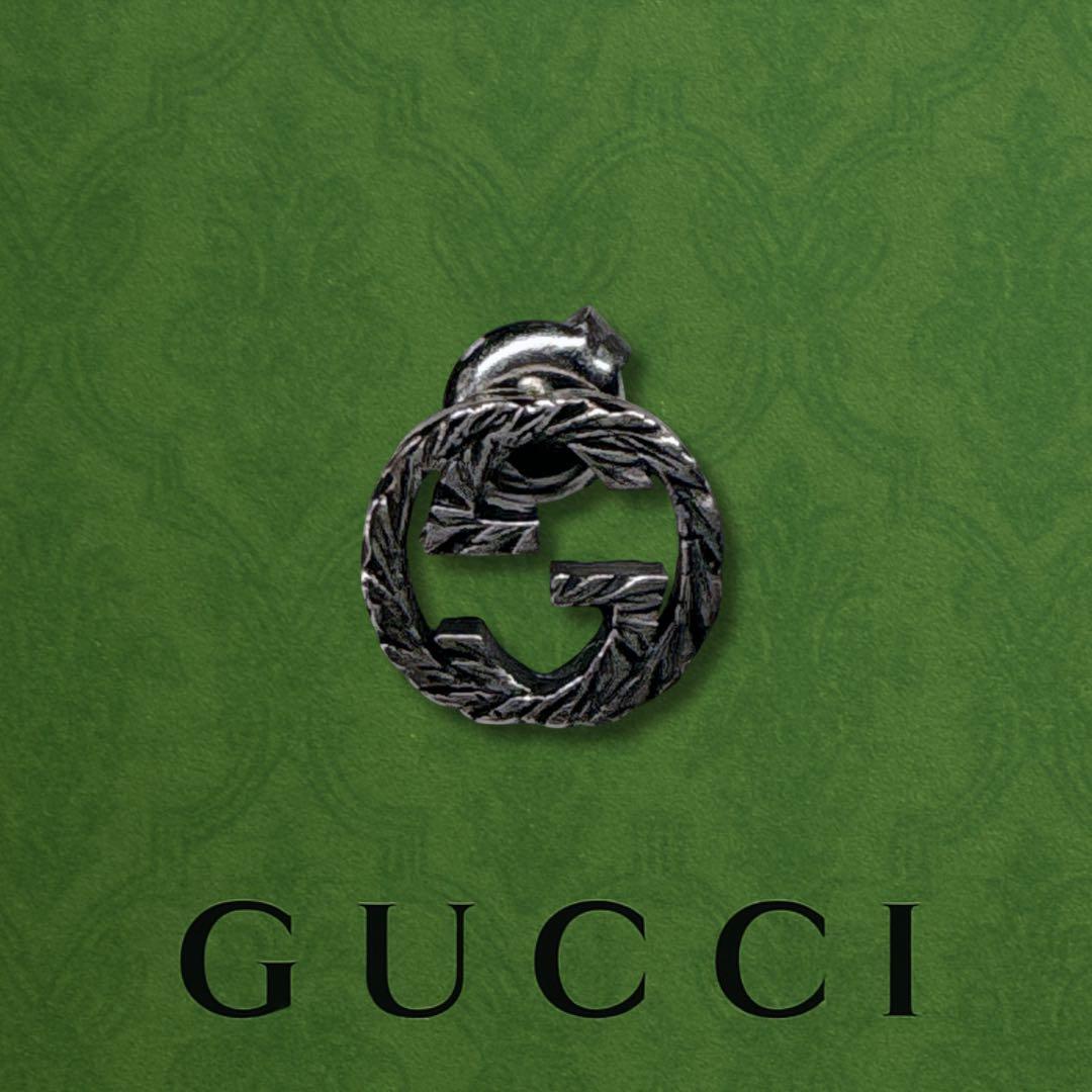 美品✨ GUCCI ピアス アラベスク インターロッキング GG 片耳 シルバー