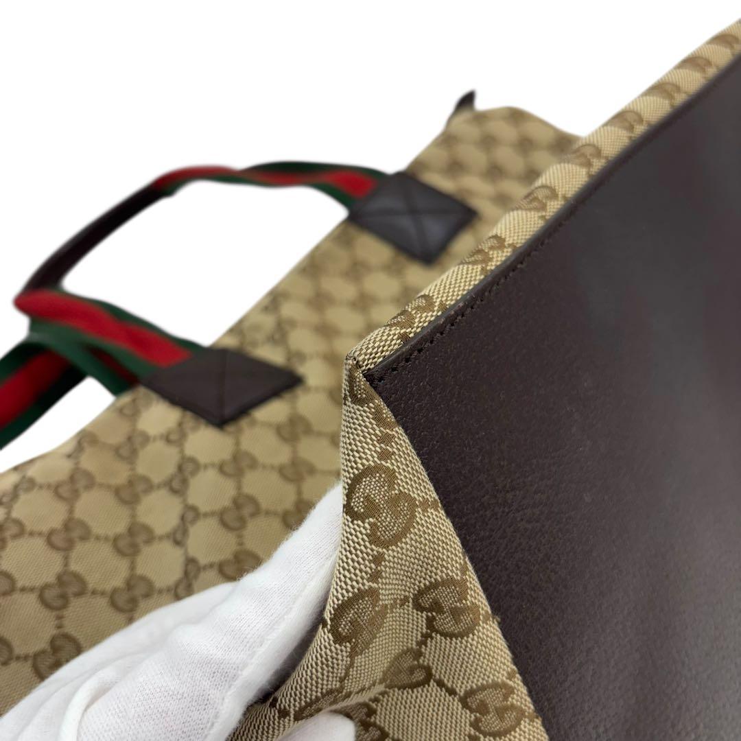 [鑑定済] グッチ GUCCI トートバッグ 131231 シェリーライン