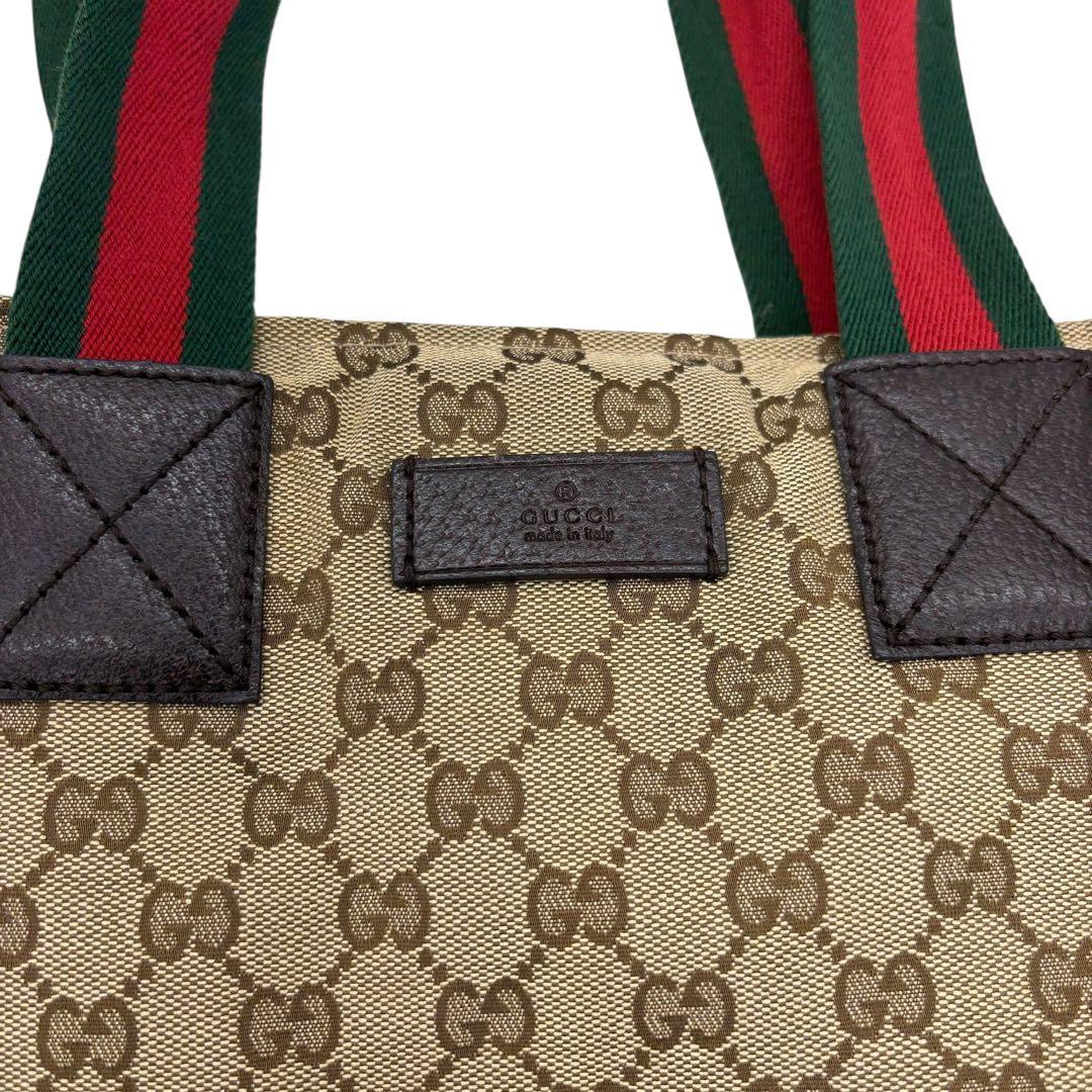 [鑑定済] グッチ GUCCI トートバッグ 131231 シェリーライン