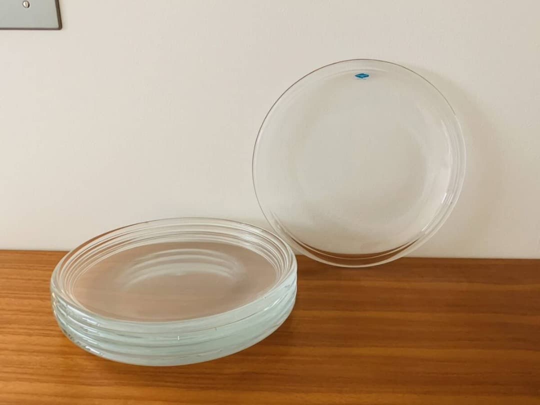 カイフランク Luna ガラスプレート 4枚セット 北欧 ヴィンテージ