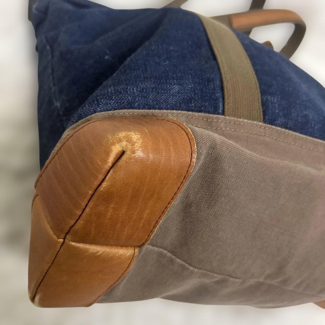 WARE HOUSE ウエアハウス　デニムトートバッグ　肩掛け　A4