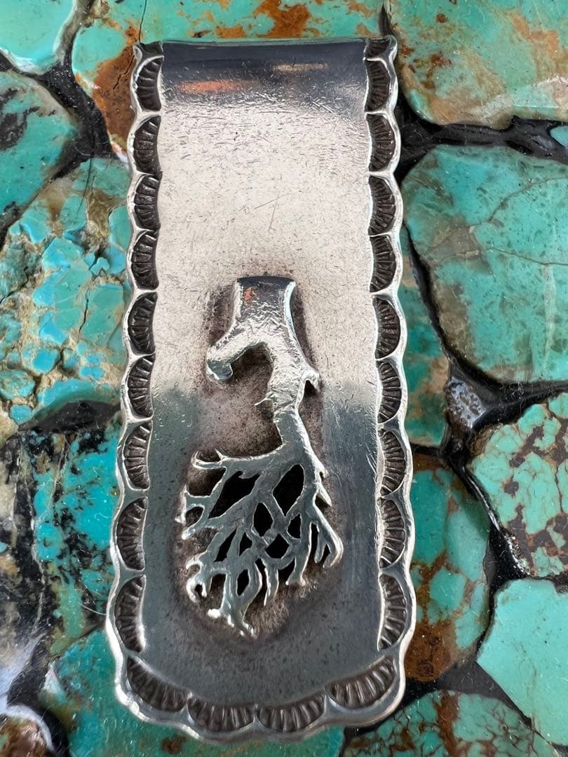 Wild wood silver925 money clip マネークリップ