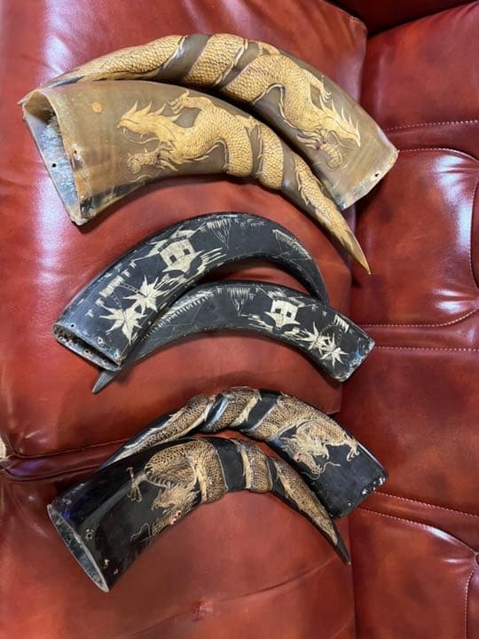 ツノ　角　頭骨　頭蓋骨　ハンティングトロフィー　ハンドメイドパーツ　まとめ売り