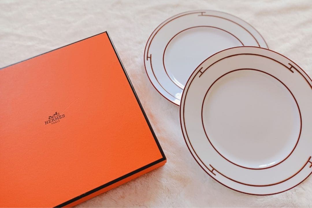 HERMES リズム デザートディッシュ2枚セット