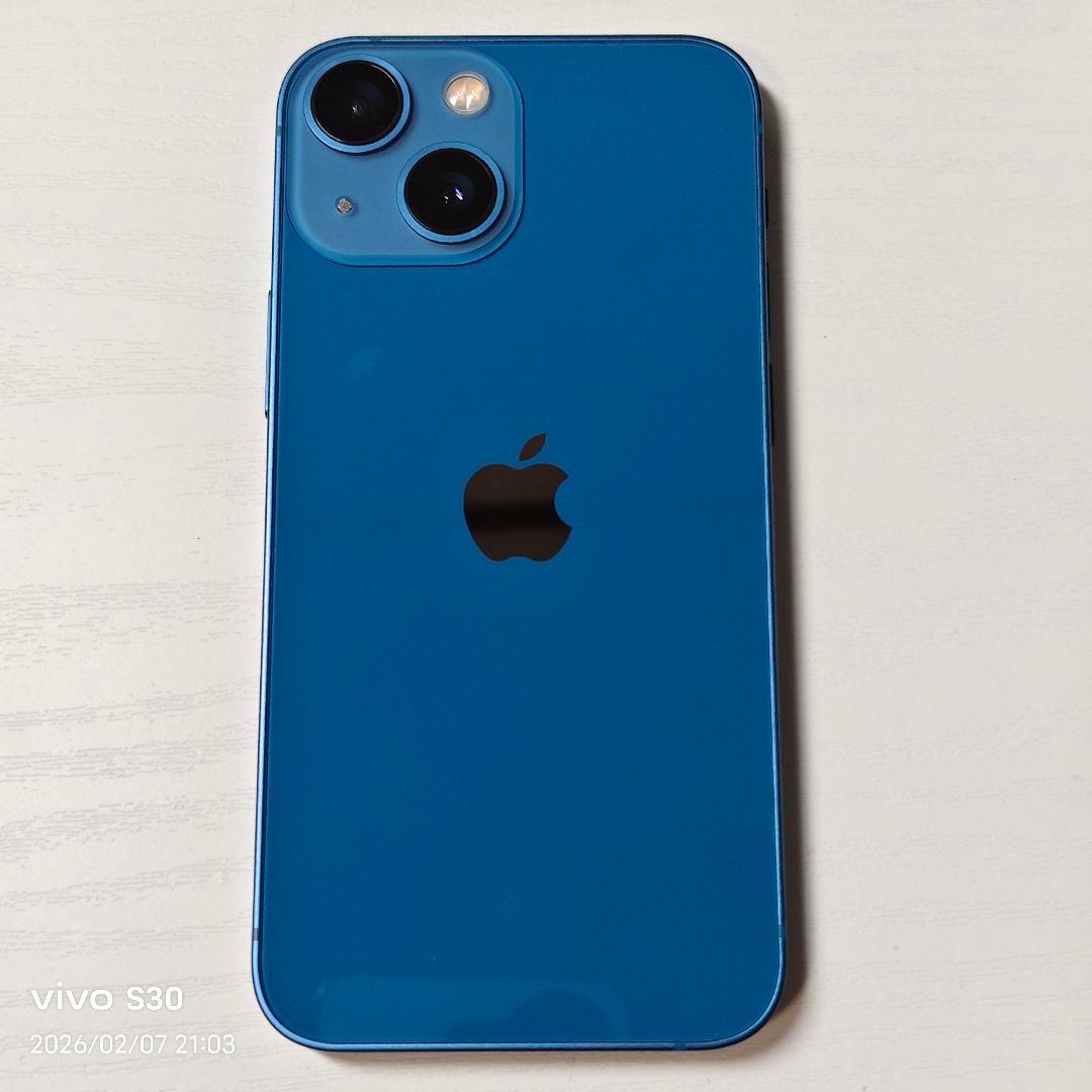 超美品 iPhone 13 mini 128GB ブルー 本体 SIMフリー