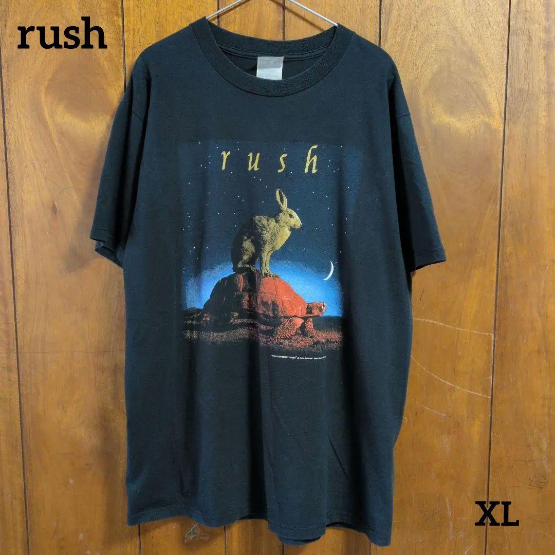 Rush 90s NICE MANタグ ウサギとカメ Tシャツ
