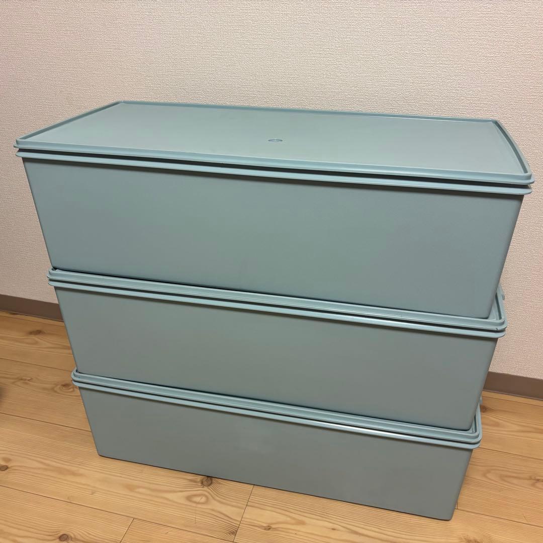 3個セット　タッパーウェア　衣装ケース　①