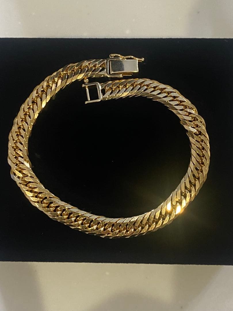 K18 喜平8面トリプルブレスレット20.2g造幣局マーク刻印入