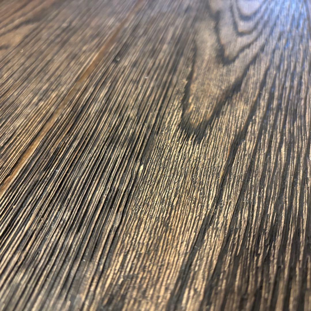 【4人用】天然木ダイニングテーブル 黒脚 ※テーブルのみの販売