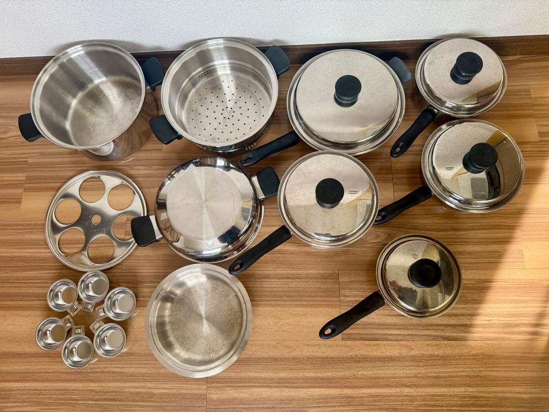 アムウェイ クイーンクック 鍋21ピースセット IH対応