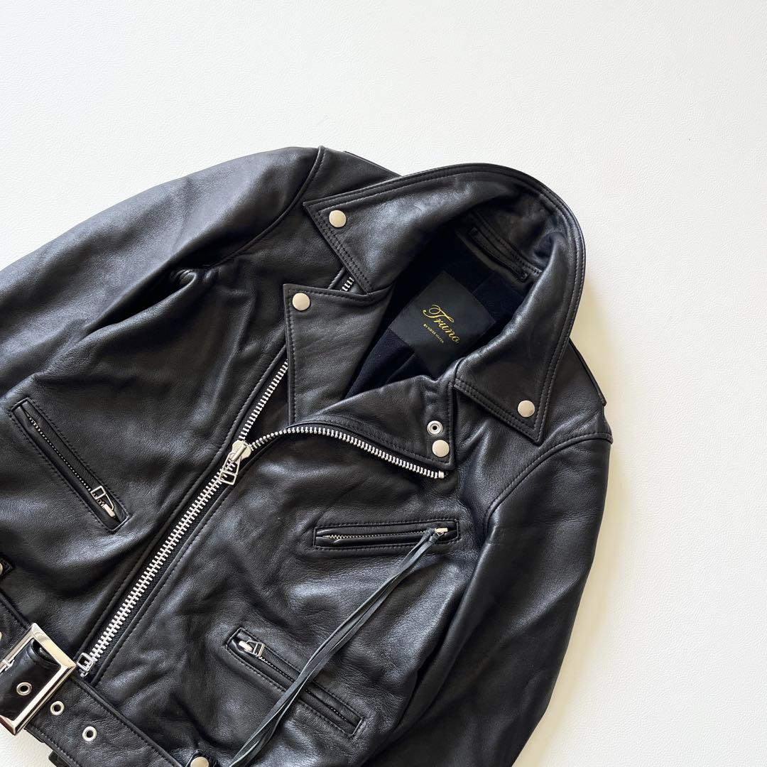 ▼極美品✨TRUNO by NOISEMAKERライダースジャケット ラムレザー