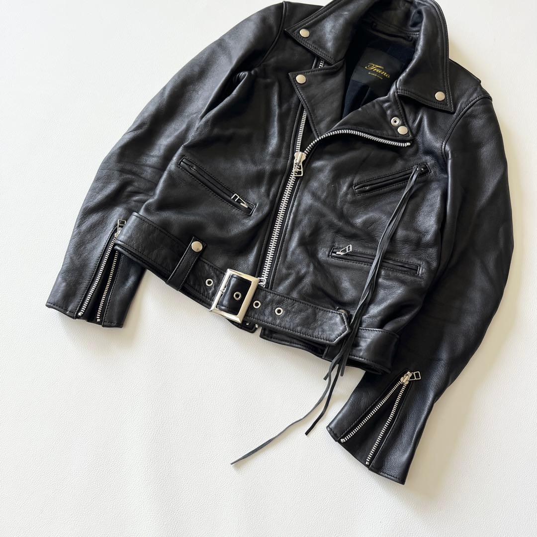 ▼極美品✨TRUNO by NOISEMAKERライダースジャケット ラムレザー