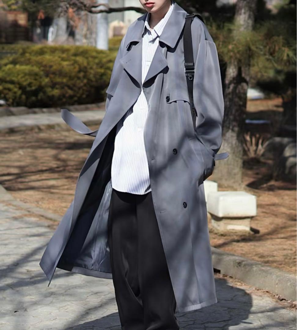 【美品】Loose/ルース モードオーバー ハイネックトレンチコート