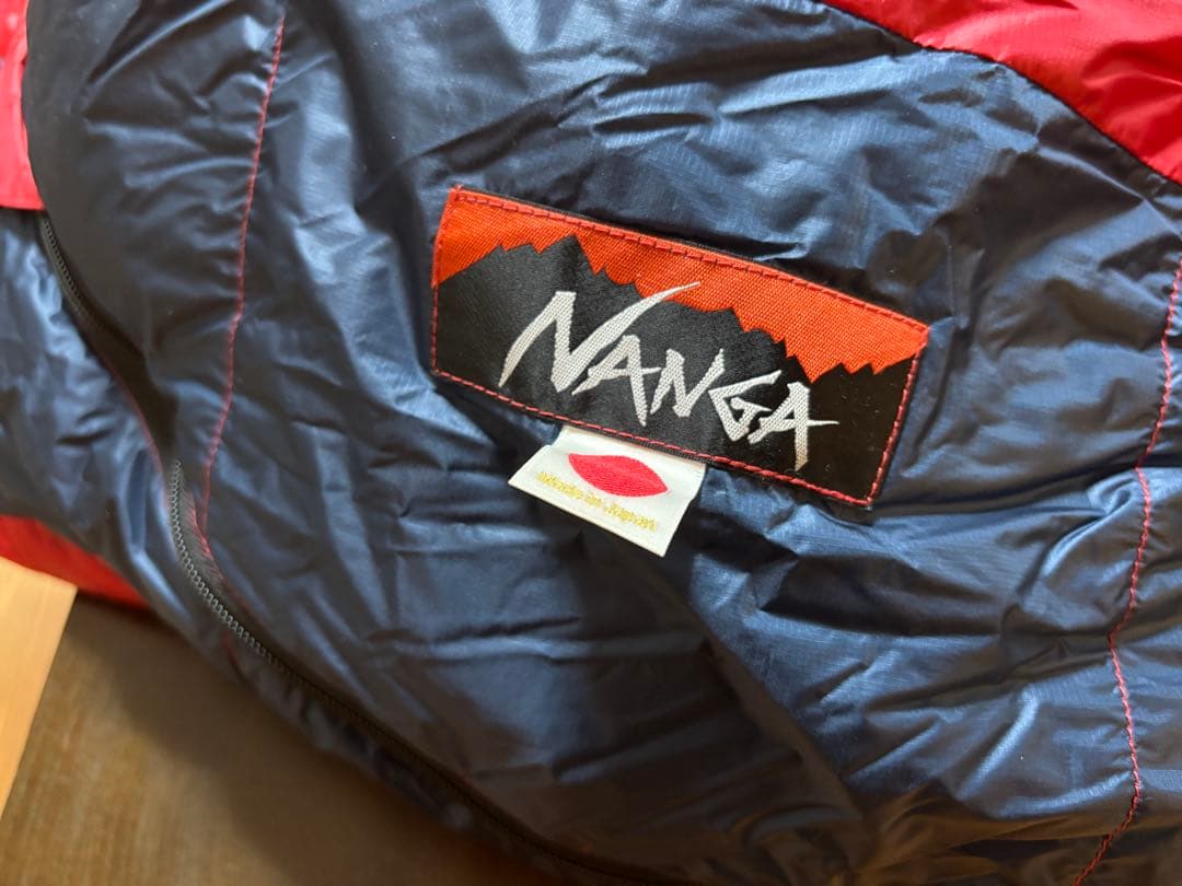 NANGA オーロラライト 900DX Sサイズ 寝袋 シュラフ 赤/青 厳冬期