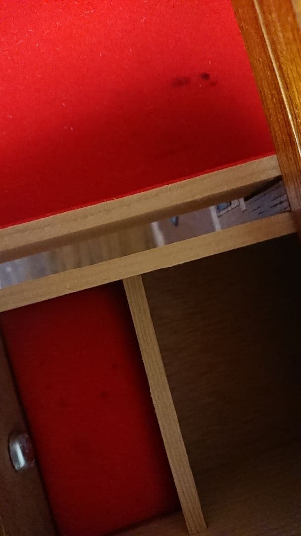 【当時の保証書・説明書・付属品つき】アンティーク☆レトロ☆木製裁縫箱・小型ミシン