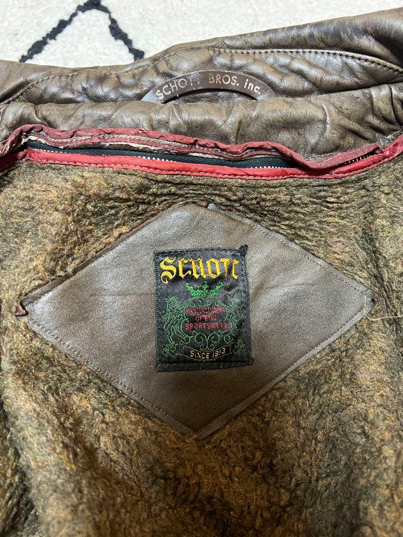 schott 60s 40 レザーコート カーコート ビンテージ ライダース