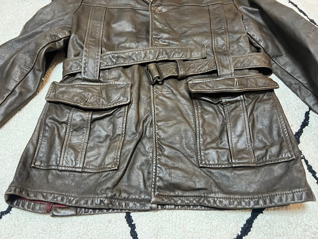 schott 60s 40 レザーコート カーコート ビンテージ ライダース