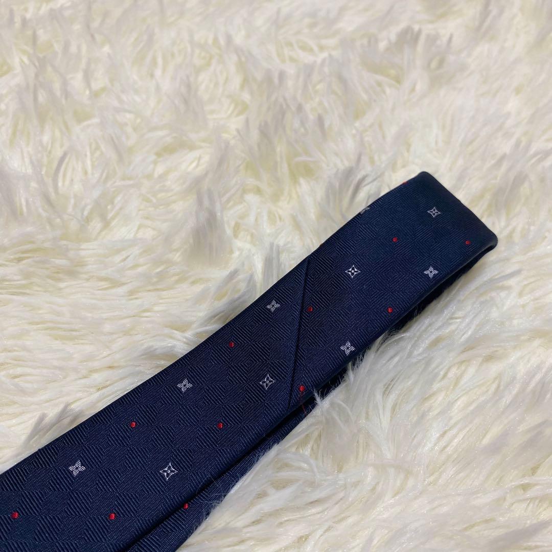 Louis Vuitton ルイヴィトン ドット柄 モノグラム シルクネクタイ