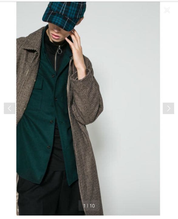 monkey time GUNCLUB CHECK ステンカラ―コート