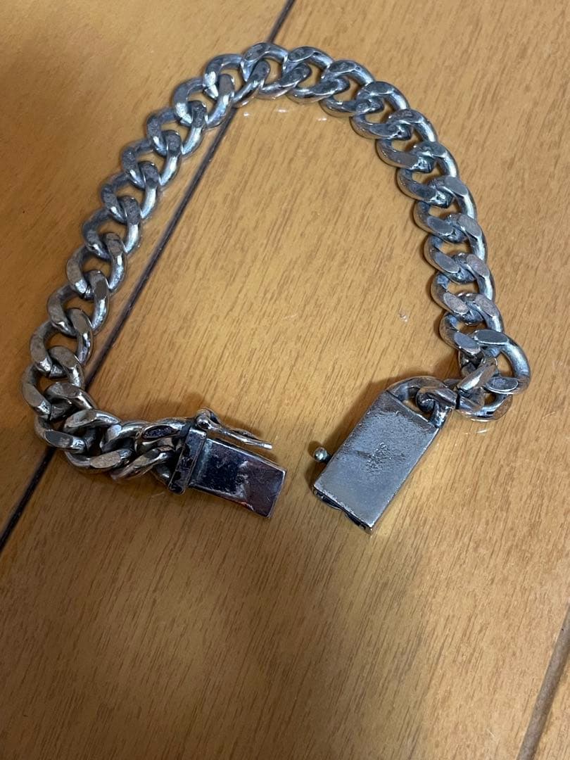 Saint Laurent Paris チェーンブレスレット シルバー 925