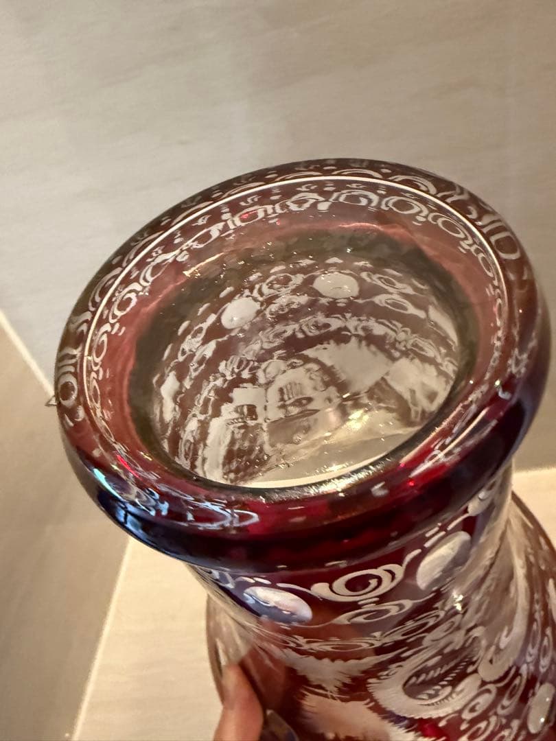 GLASS BOR ボヘミアガラス フラワーベース